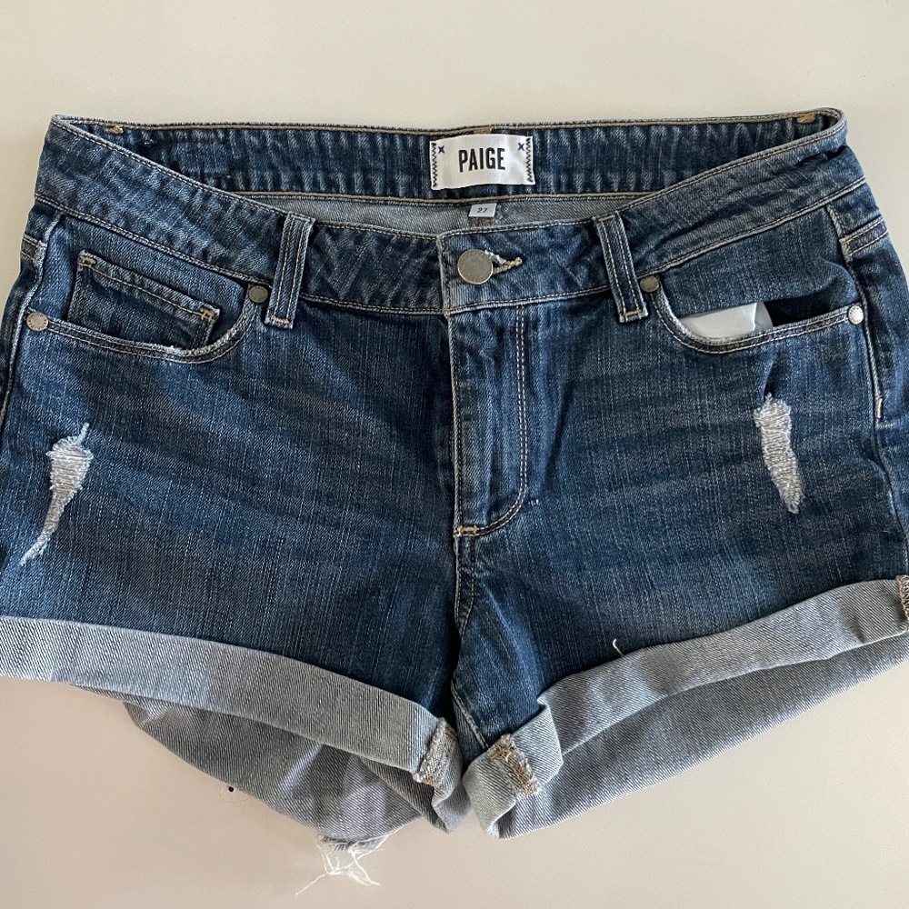 PAIGE Denim Shorts
